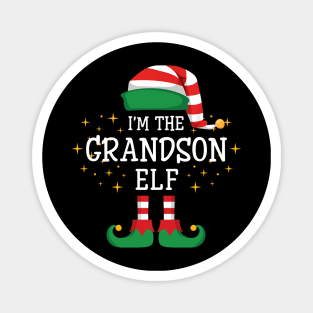 I'm The Grandson Elf Matching Family Christmas Pajama Magnet